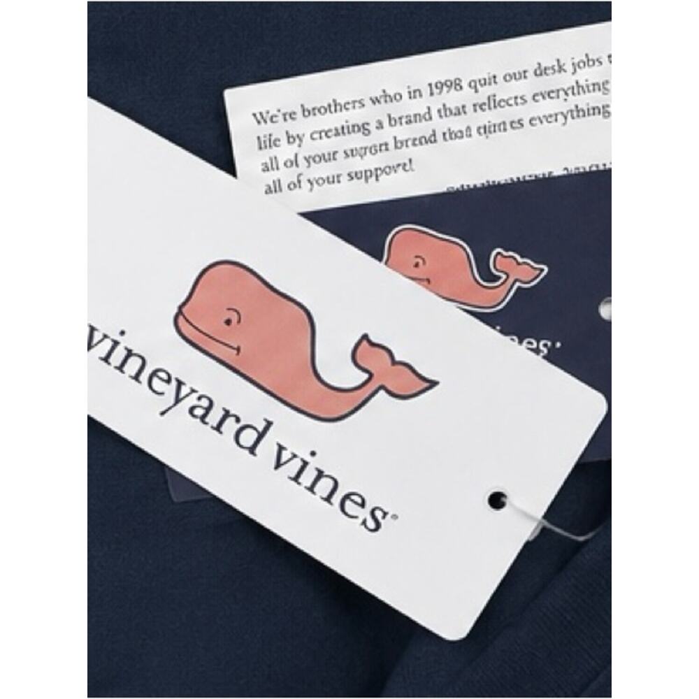 Vineyard Vines Navy Tie-Dye Whale Pocket Tee Shirt NWT Size Small - Picture 4 of 7